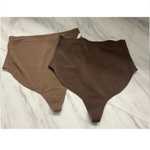 (2) Skims Fits Everybody High Waisted thongs size 2X